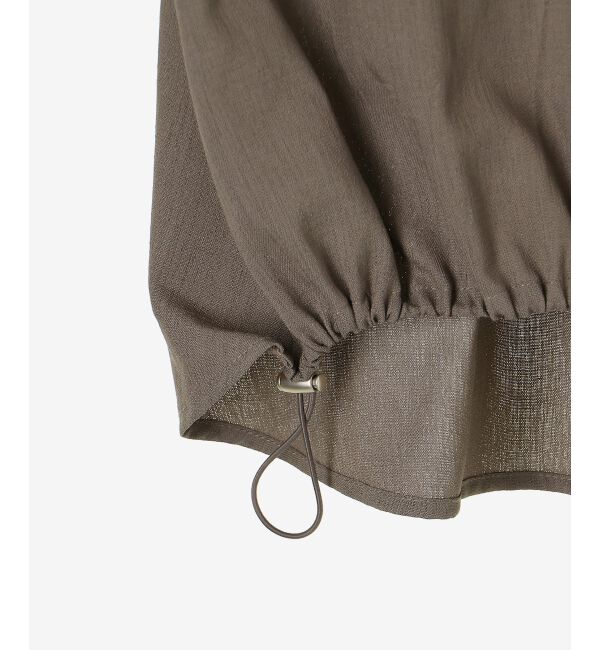  「リネンライク裾ドロストブラウス」|シャツ・ブラウス|