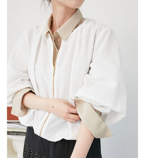  「《手洗い可能》カラミタンブラーランタンスリーブブルゾン」|ブルゾン・スタジャン|