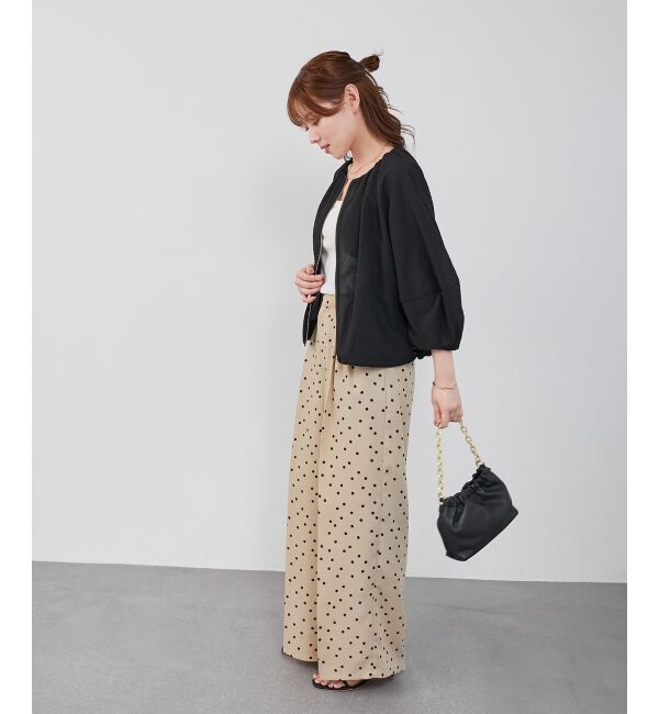  「《手洗い可能》カラミタンブラーランタンスリーブブルゾン」|ブルゾン・スタジャン|