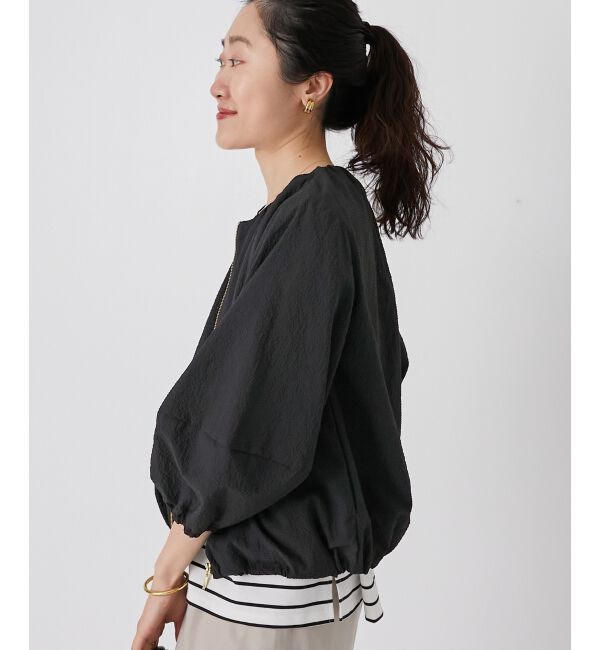  「《手洗い可能》カラミタンブラーランタンスリーブブルゾン」|ブルゾン・スタジャン|