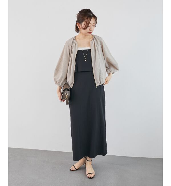  「《手洗い可能》カラミタンブラーランタンスリーブブルゾン」|ブルゾン・スタジャン|