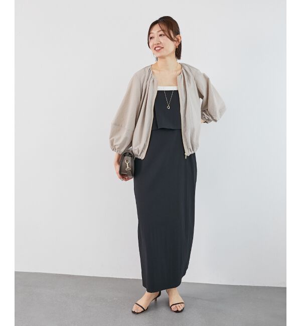  「《手洗い可能》カラミタンブラーランタンスリーブブルゾン」|ブルゾン・スタジャン|