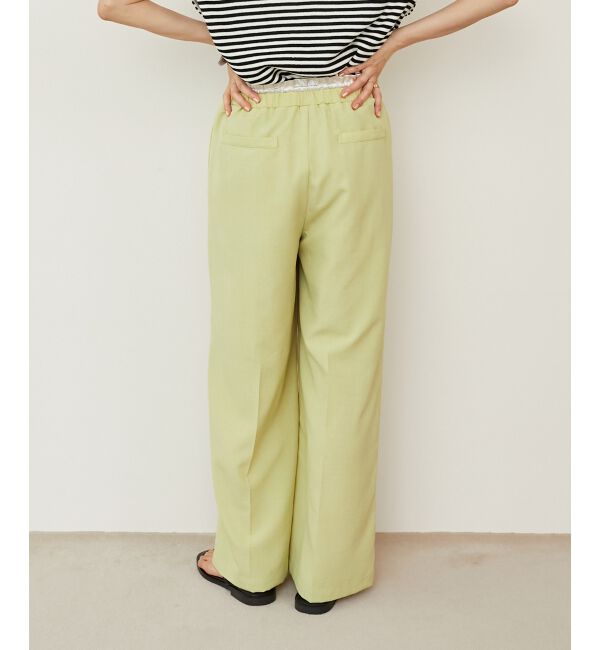  「《さらっとした素材感》タンブラーブッチャーイージーパンツ」|チノ|