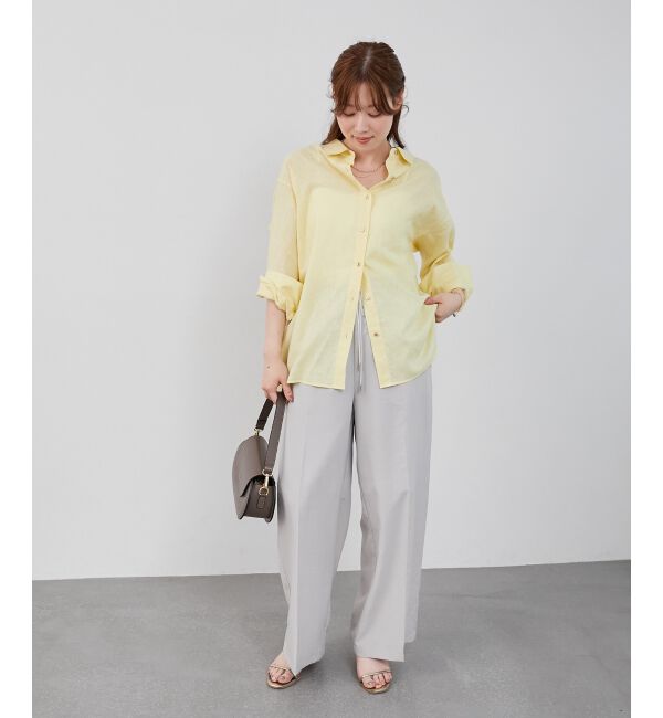  「《さらっとした素材感》タンブラーブッチャーイージーパンツ」|チノ|