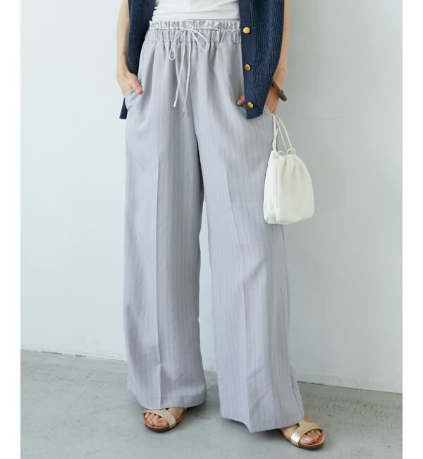  「《さらっとした素材感》タンブラーブッチャーイージーパンツ」|チノ|