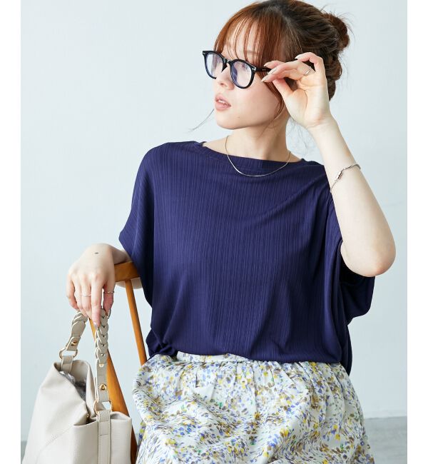  「《WEB限定アイテム》ランダムリブショルダータックプルオーバー」|プルオーバー|