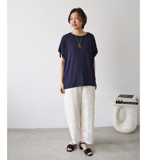  「《WEB限定アイテム》ランダムリブショルダータックプルオーバー」|プルオーバー|