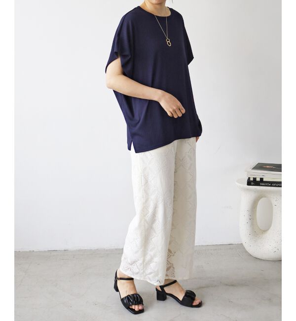  「《WEB限定アイテム》ランダムリブショルダータックプルオーバー」|プルオーバー|