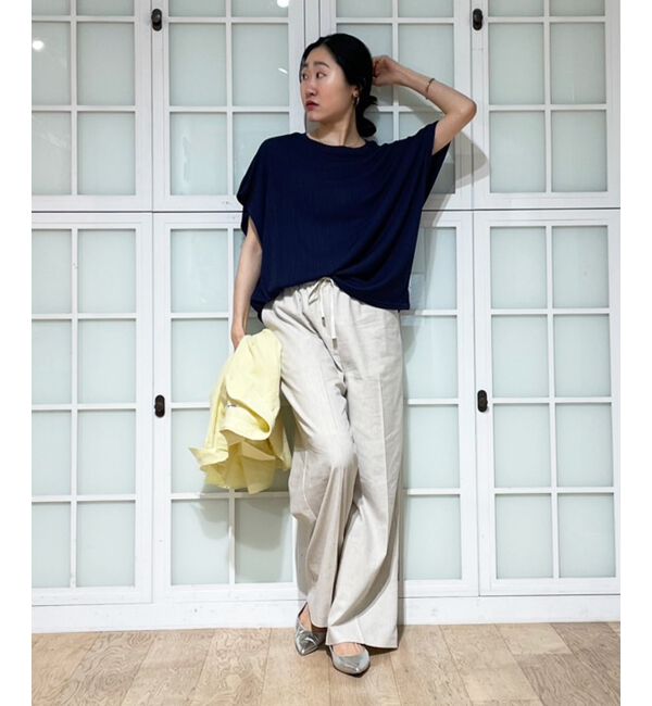  「《WEB限定アイテム》ランダムリブショルダータックプルオーバー」|プルオーバー|