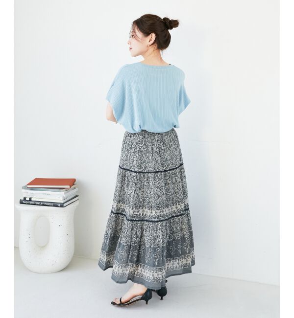  「《WEB限定アイテム》ランダムリブショルダータックプルオーバー」|プルオーバー|