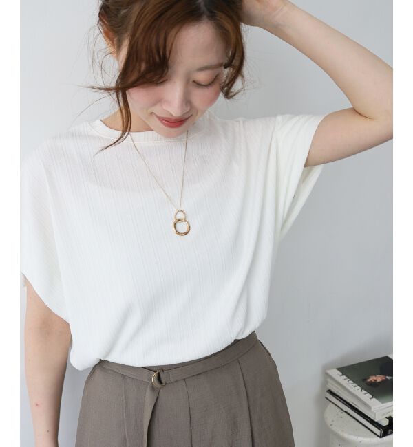  「《WEB限定アイテム》ランダムリブショルダータックプルオーバー」|プルオーバー|