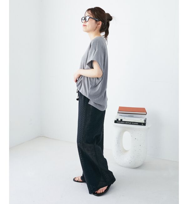  「《WEB限定アイテム》ランダムリブショルダータックプルオーバー」|プルオーバー|