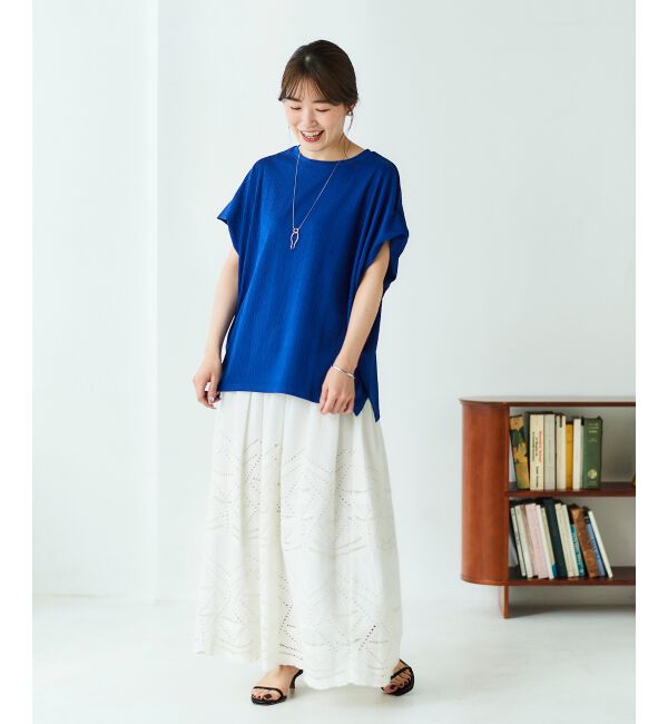  「《WEB限定アイテム》ランダムリブショルダータックプルオーバー」|プルオーバー|