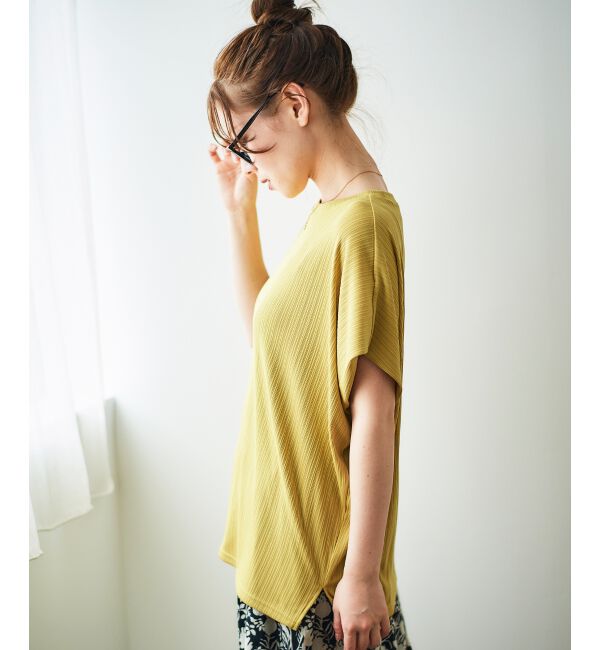  「《WEB限定アイテム》ランダムリブショルダータックプルオーバー」|プルオーバー|