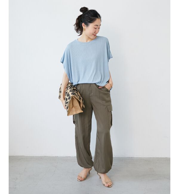  「《WEB限定アイテム》ランダムリブショルダータックプルオーバー」|プルオーバー|