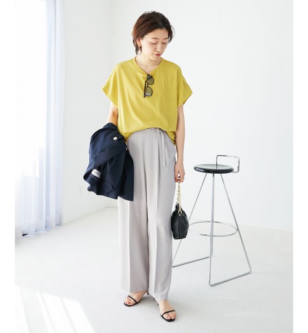  「《WEB限定アイテム》ランダムリブショルダータックプルオーバー」|プルオーバー|