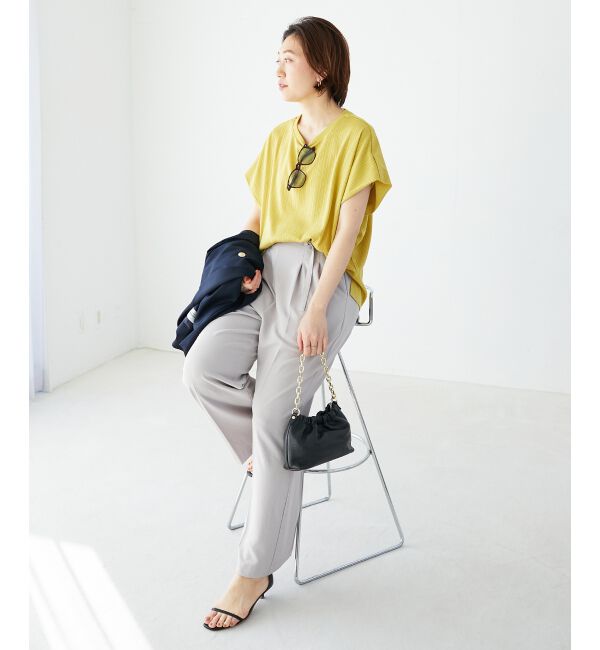  「《WEB限定アイテム》ランダムリブショルダータックプルオーバー」|プルオーバー|