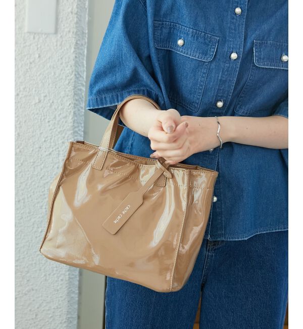  「エナメルトートバッグS」|トートバッグ|