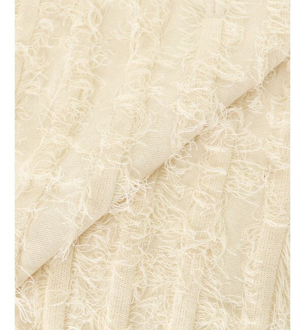  「《手洗い可能》フリンジVネックフレンチニット」|ニット・セーター|