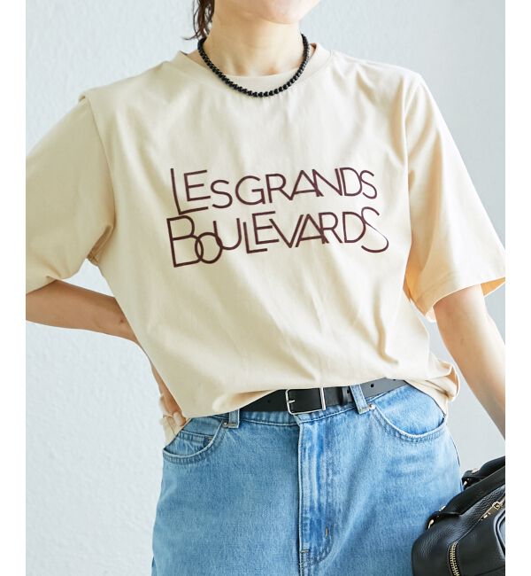  「《手洗い可能》Les Grands BoulevardsロゴTシャツ」|Tシャツ・カットソー|