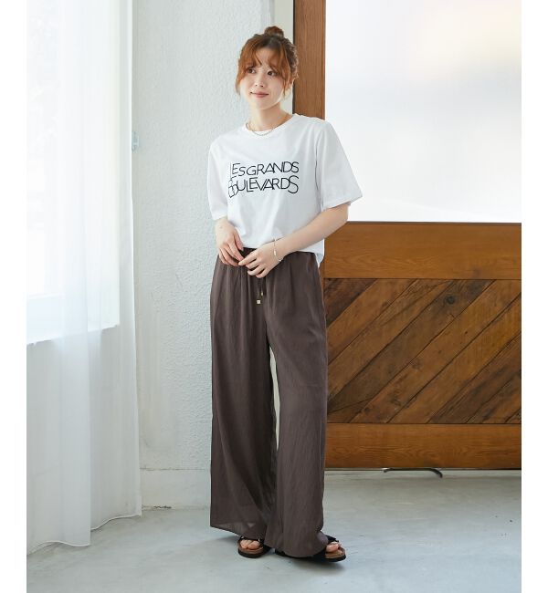  「《手洗い可能》Les Grands BoulevardsロゴTシャツ」|Tシャツ・カットソー|