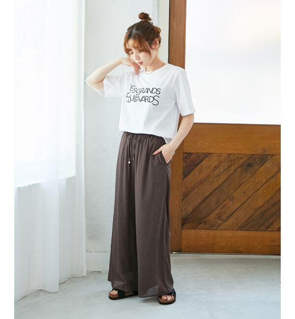  「《手洗い可能》Les Grands BoulevardsロゴTシャツ」|Tシャツ・カットソー|