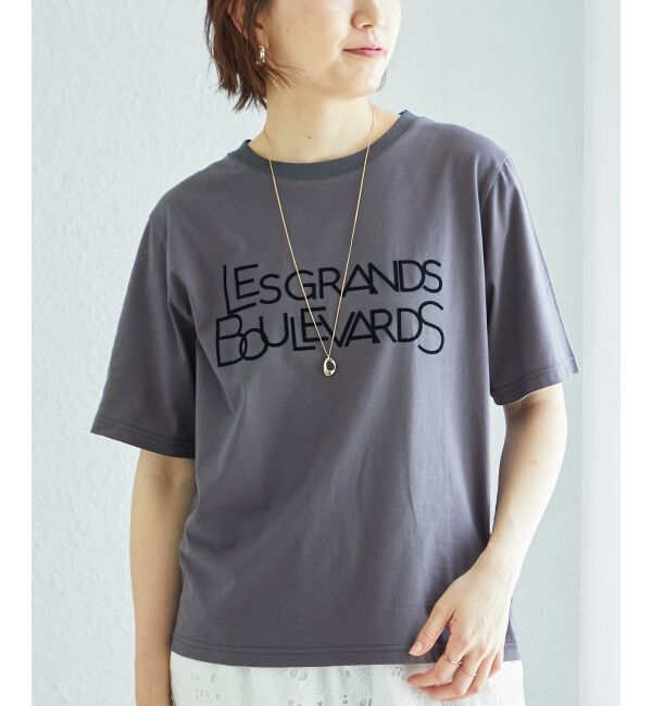  「《手洗い可能》Les Grands BoulevardsロゴTシャツ」|Tシャツ・カットソー|