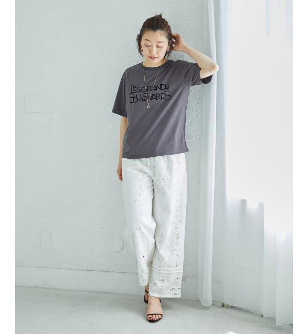  「《手洗い可能》Les Grands BoulevardsロゴTシャツ」|Tシャツ・カットソー|