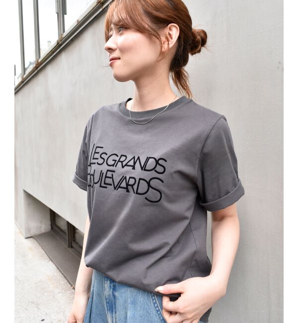  「《手洗い可能》Les Grands BoulevardsロゴTシャツ」|Tシャツ・カットソー|