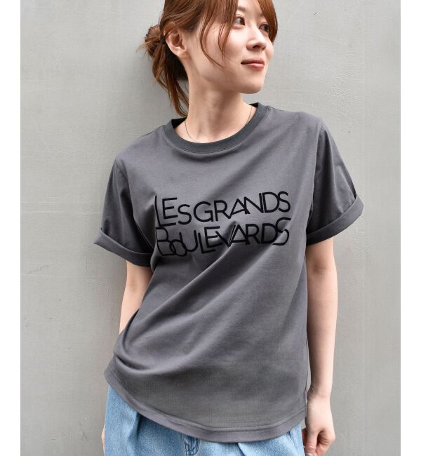  「《手洗い可能》Les Grands BoulevardsロゴTシャツ」|Tシャツ・カットソー|