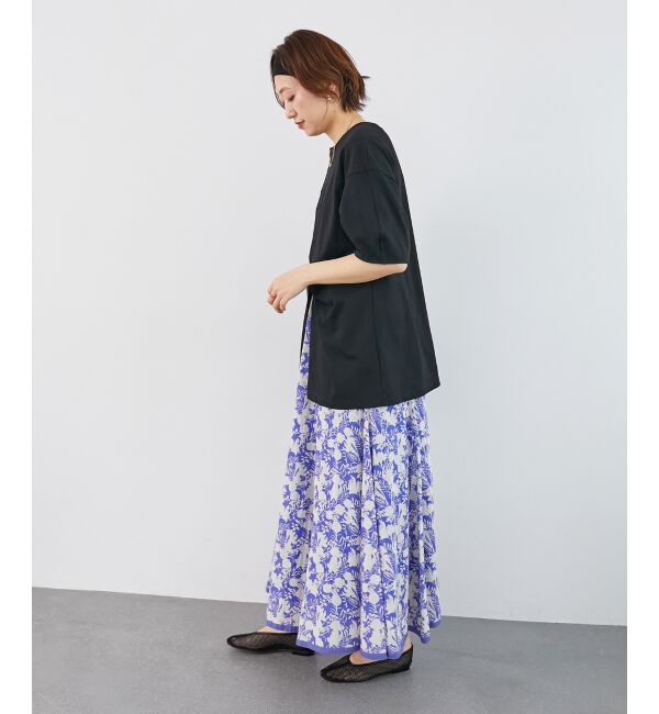  「《手洗い可能》フロントツイストTシャツ」|Tシャツ・カットソー|