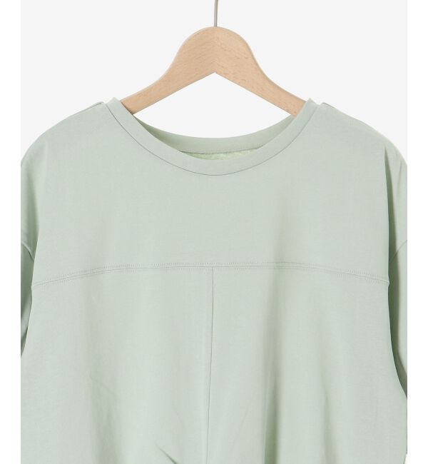  「《手洗い可能》フロントツイストTシャツ」|Tシャツ・カットソー|