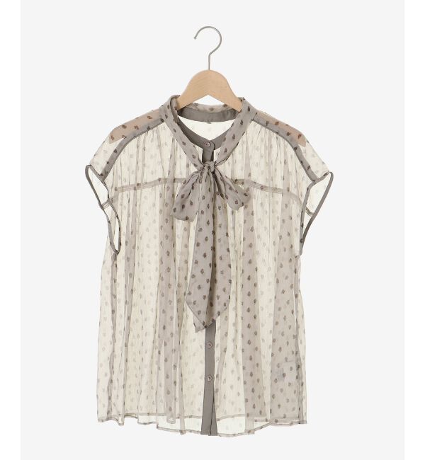  「楊柳フラワープリントフレンチブラウス」|シャツ・ブラウス|