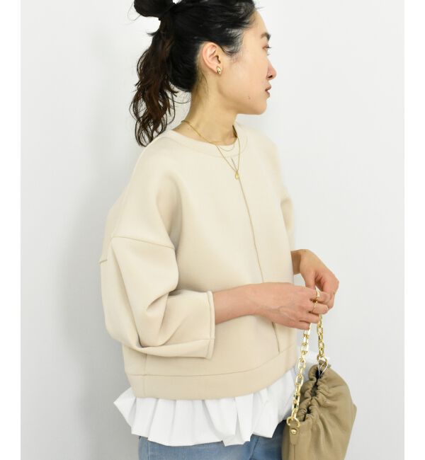  「TORRAZZO DONNAバルーン裾トップス」|Tシャツ・カットソー|