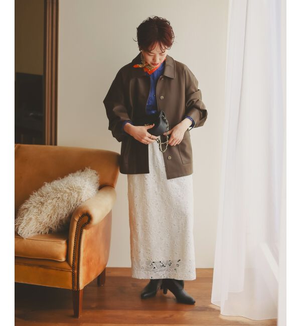  「デニムフリルブラウス」|シャツ・ブラウス|