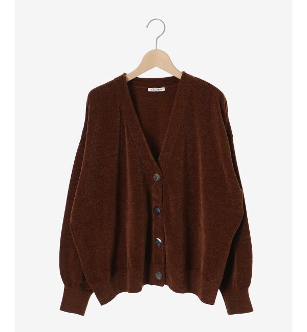  「モールヤーンVネックカーディガン」|カーディガン|