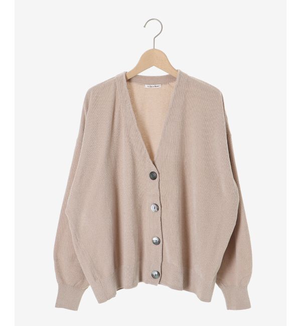  「モールヤーンVネックカーディガン」|カーディガン|