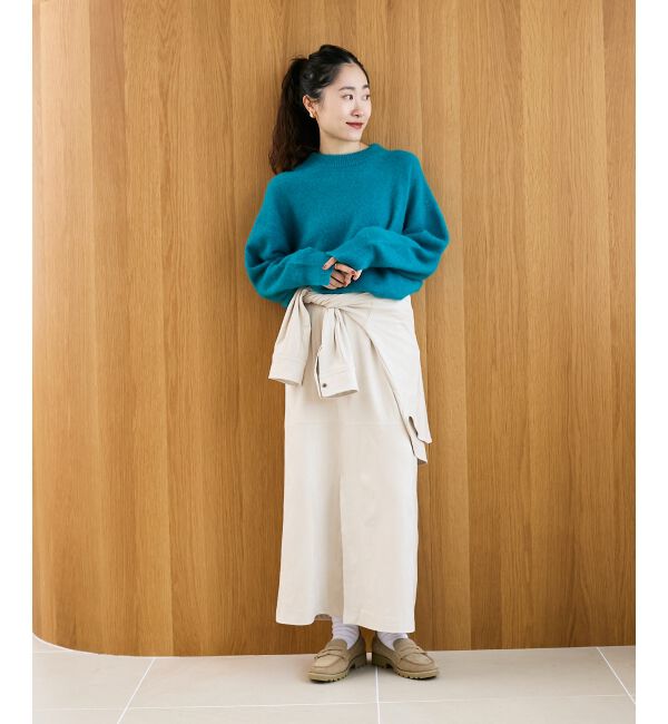  「リバーフェイクスエードタイトスカート」|タイト|