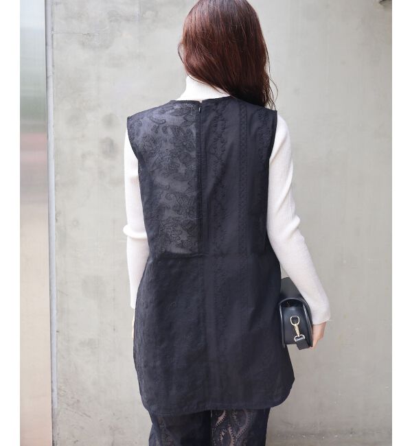  「《手洗い可能》vaneumレースドッキングトップス」|シャツ・ブラウス|