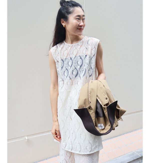  「《手洗い可能》vaneumレースドッキングトップス」|シャツ・ブラウス|