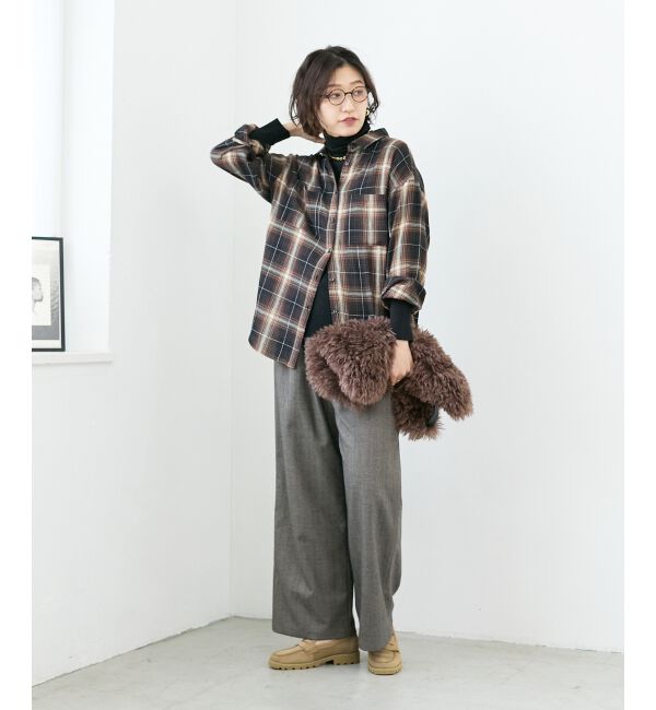  「ヘリンボーンベロアリボンパンツ」|その他|