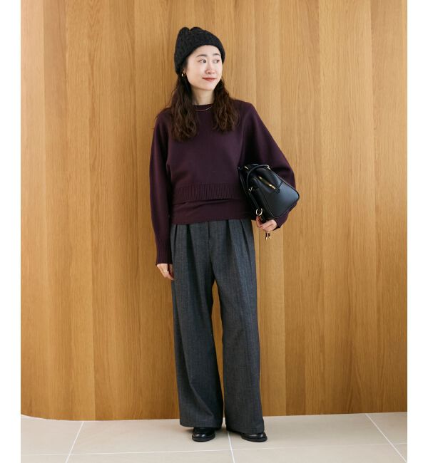  「ヘリンボーンベロアリボンパンツ」|その他|