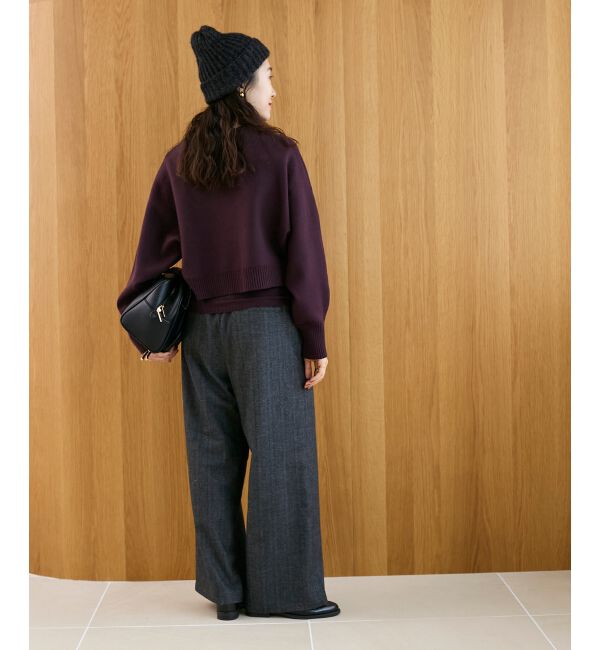  「ヘリンボーンベロアリボンパンツ」|その他|