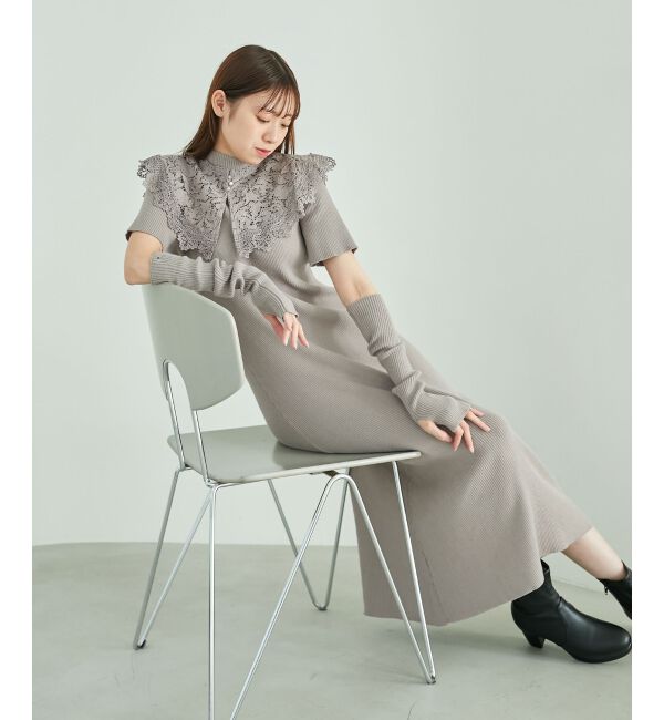 MAJESTICLEGON「レースカラーマルチwayニットワンピ」|その他|