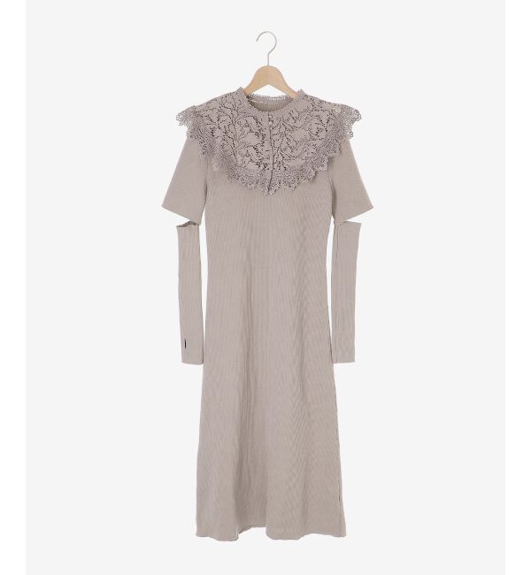 MAJESTICLEGON「レースカラーマルチwayニットワンピ」|その他|