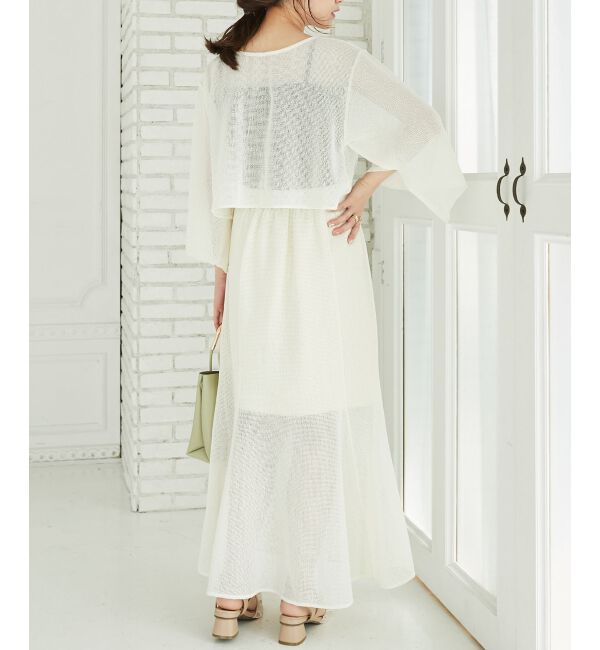 MAJESTICLEGON「メッシュフレアースカート」|フレア|