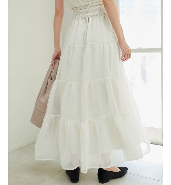 MAJESTICLEGON「シアーボリュームティアードスカート」|スカート|