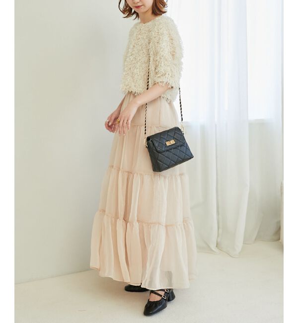 MAJESTICLEGON「シアーボリュームティアードスカート」|スカート|