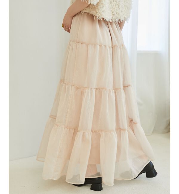 MAJESTICLEGON「シアーボリュームティアードスカート」|スカート|