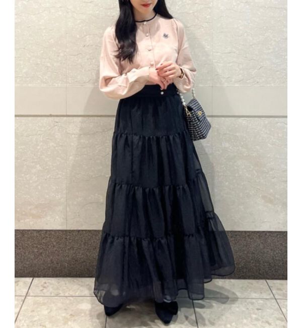MAJESTICLEGON「シアーボリュームティアードスカート」|スカート|
